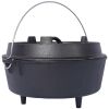8-Quart Pre-Seasoned Cast Iron Dutch Oven /w Skillet Lid