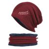 Coral Fleece Scarf Winter Hat Soft Men's Beanie —à–∞–ø–∫–∞ –º—É–∂—Å–∫–∞—è Warm Hat gorras hombre Knitted Double Layer Cap touca masculina