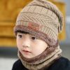Coral Fleece Scarf Winter Hat Soft Men's Beanie —à–∞–ø–∫–∞ –º—É–∂—Å–∫–∞—è Warm Hat gorras hombre Knitted Double Layer Cap touca masculina