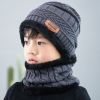 Coral Fleece Scarf Winter Hat Soft Men's Beanie —à–∞–ø–∫–∞ –º—É–∂—Å–∫–∞—è Warm Hat gorras hombre Knitted Double Layer Cap touca masculina