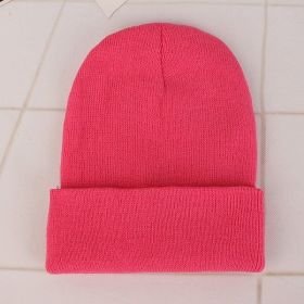 2021 Winter Hats for Woman New Beanies Knitted Solid Cute Hat Girls Autumn Female Beanie Caps Warmer Bonnet Ladies Casual Cap (Color: Peach Red Beanie)