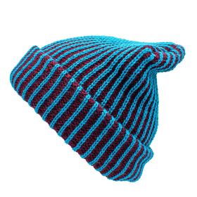 Frontside Acrylic Beanie Hat (Color: Blue)