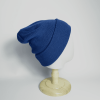 Blue Warm Solid Color Knitted Beanies Hat for Boys Girls